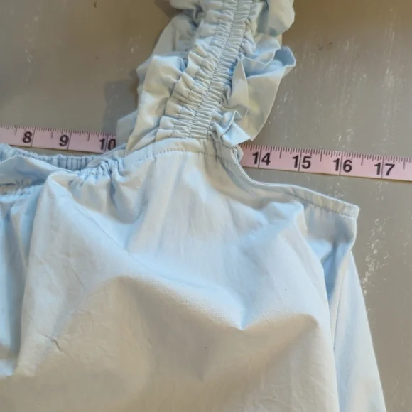 Nicolette Sleep Top Cotton Baby Blue size Medium - Picture 7 of 8